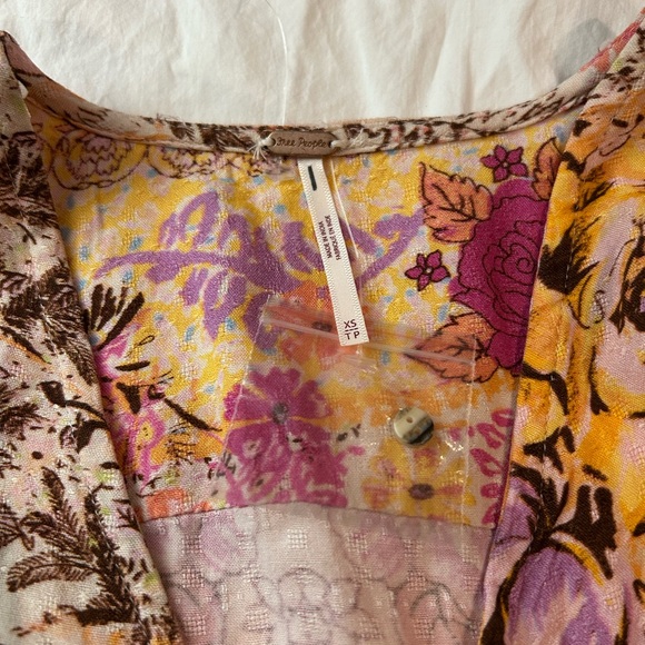 NWOT FREE PEOPLE Marais Printed Maxi Dress XS - Picture 9 of 15